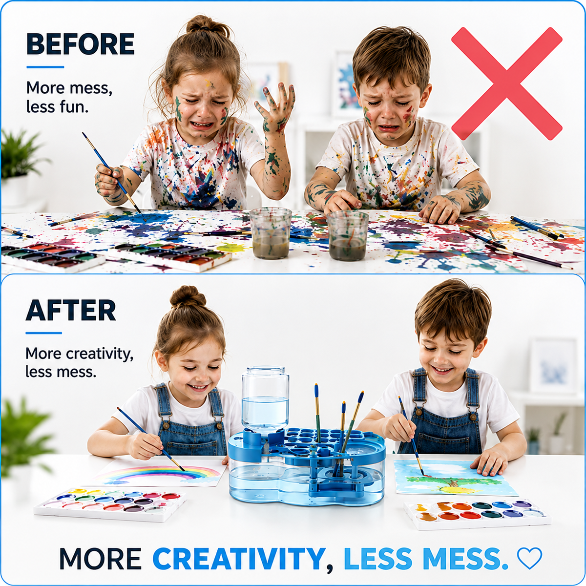 Delvix AquaBrush™ – Automatic Paint Brush Cleaner
